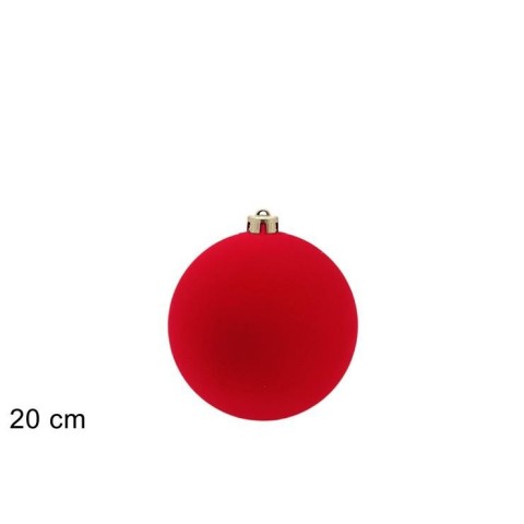 SFERA D20 VELLUTO ROSSA
